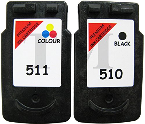 PG-510 & CL-511 Multipack Tintenpatronen schwarz & Farbe zu passen Canon Pixma IP2700, IP2702, MP230, MP235, MP240, MP250, MP252, MP260, MP270, MP272, MP280, MP282, MP330, MP480, MP490, MP492, MP495, MP499, MX320, MX330, MX340, MX350, MX360, MX410, MX420 Drucker