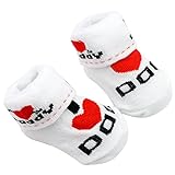 Sanwood Baby Jungen Mädchen Socken für Neugeborene weiß