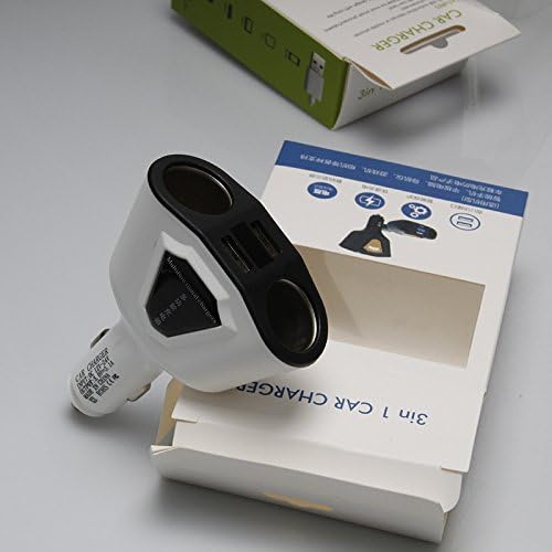 Car Charger Carrier Charger Dual Usb Car Charger Car Charger,White