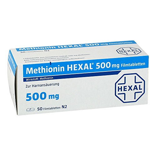 Preisvergleich Produktbild Methionin Hexal 500 mg Filmtabletten 50 stk