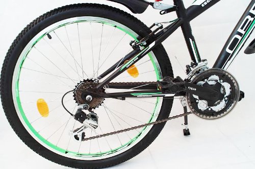 24 ZOLL MTB MOUNTAINBIKE FEDERGABEL JUGENDFAHRRAD JUNGEN KINDER FAHRRAD KINDERFAHRRAD BIKE ESCAPE GRÜN - 2