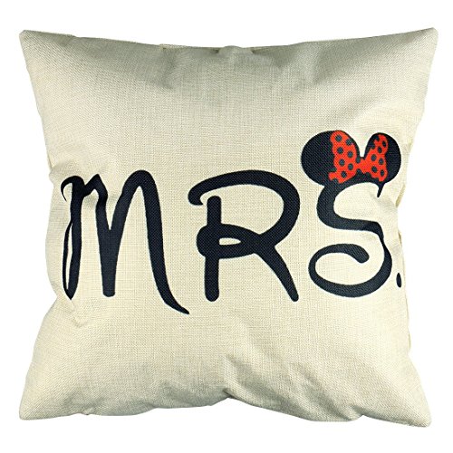 Lot-de-2-Housse-de-coussin-canap-coussin-Pillo-wcase-Maison-Voiture-Caf-Dco-Dcoration-de-mariage-saint-valentin-45-x-45-cm