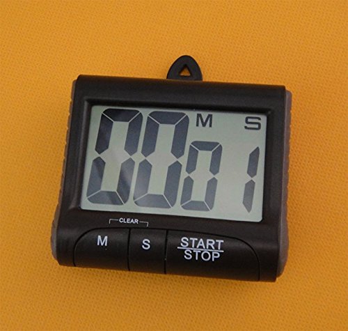 Cdet Küchenuhr Elektronische Küche Digital Timer/Zählungen Oben oder unten 99 Minuten / 59 Sekunden Gekochter Eieruhr Fitness-Timer Digital Timer（Ohne Akku） (Schwarz) - 9