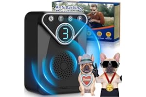 ROEJUYY Dog Barking Device, Dog Barking Deterrent Devices, Upgraded Mini Anti Barking Device, 33 Ft Range Stop Dog Barking with 3 Ultrasonic Frequency Levels, Humanised and Safe to Prevent Barking