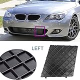 Farbe: Matt schwarz. Ricoy Linke Seite Frontstoßstange Abdeckung Unteren Mesh Grill Trim Für 2003-2010 E60 E61 M Sport Paket Grill (linke Seite)