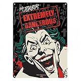 Alta calidad y acabado limpio cartel de chapa con divertidas Joker Print
