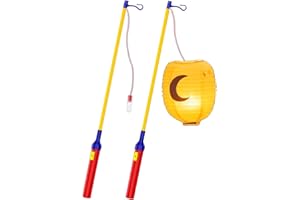 JSRHEEM 2er Laternenstab Elektrisch 40cm für St. Martin, Laternenstab LED, Sankt Martin Laterne Kinder Elektrischer Stab für Laternenumzüge, Martinsumzüge (Rot-2)
