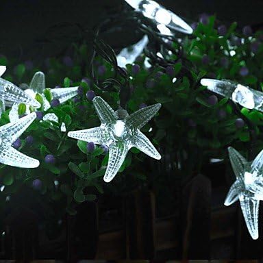FVLU 0%Solar fairy string lights Starfish decorative gardens, lawns, gardens, trees, wedding , multi color