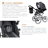 Bergsteiger Venedig Nostalgie Kombikinderwagen 3-in-1 – System; Autositz; (Megaset 10 – teilig) - 6
