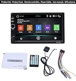 Eine Kombination von CMOS-Rückfahrkamera mit Rückfahrkamera und digitalem In-Dash-Doppel-Din-Autoempfänger.