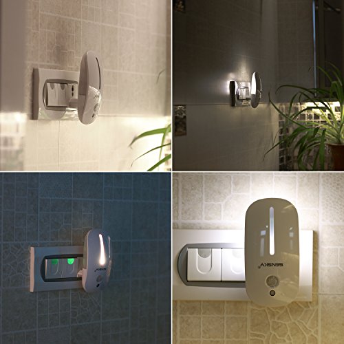 Sensky 1,8W PIR LED-Sensor-Bewegungs-Licht, 15 Lumen Plug-In-Nachtlicht mit Bewegunsmelder - 7