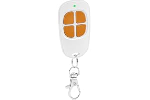 PUISENO 1 x AAM0094 Télécommande Portail Garage 4 Canaux, 433.92MHz Compatible SCS Motorisation Portail et Porte de Garage(orange)