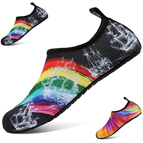 BOLOG Toddler Shoes Kids Swim Water Shoes Children Barefoot Aqua Socks Shoes Boys Girls Beach Pool Surfing Yoga Running Snorkeling Quick-Drying Skin Shoes Sport Flat Seaside Sport Shoes