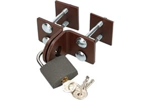 KOTARBAU® Loquet de 40 mm de fermeture de cave avec cadenas, dispositif de verrouillage, ferrure de porte, serrure à vis