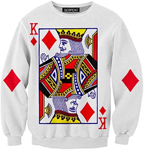 Men's Sweatshirts 3D Print Casual Longsleeve O-Neck Pullovers Loose