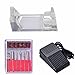 Health Beauty Tool: Belle Electric Nail Drill Manicure Pedicure File Kit with 6 Bits for Gel Acrylic Natural Nails, Purple Main Control Machine + Handpiece + Extra 20pcs Sanding Bands 220V UK Plug