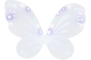 CLISPEED Feenflügel, Schmetterlingsflügel, Funkelnde Engelsflügel Faschingskostüme für Mädchen Frauen Kostüm Cosplay, Karneval Frühlingsfest Ostern Geschenk, Verkleidung, Partygesche