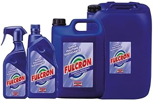 Fulcron Super Sgrassatore Concentrato 1 l, spray per tutte le superfici igienizzante, per ogni tipo di sporco, pulizia profonda professionale universale, profumato