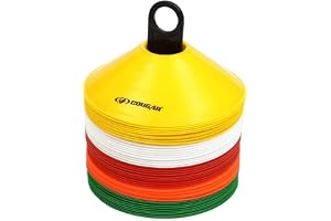 COUGAR Cone Marker, Cone Marker Set, Saucer Cones - Pack of 20, Space Marker, Ground Marker (Multicolour), Agility Training Equipment