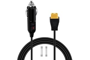 HuaLiSiJi Cable Mechero XT60 12V 24V Encendedor de Coche 12V XT 60 16AWG 15A, para Paneles Solares de Inversores Automotrices (3 m)