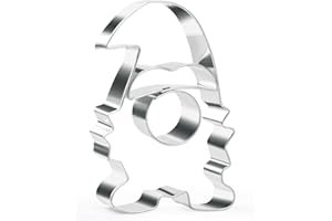 KEEPATY Keeapty Wichtel Ausstechformen Formen zum Backen Edelstahl 3D Weihnachten Ausstecher für den Urlaub