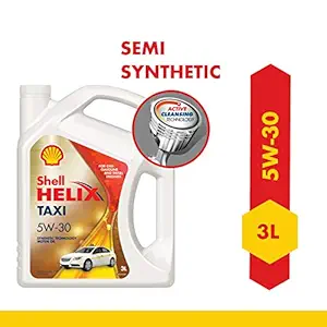 Shell Helix Taxi 5W-30 API SN Plus Synthetic Technology Engine Oil for Petrol, Diesel & CNG Cars (3 L)