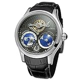 FORSINING Men's Brand Automatic Movement Stainless Steel Case World Map Dial Wrist Watch FSG9413M3S1