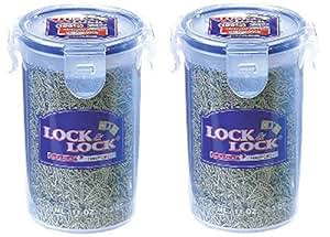 2 x Schloss und & LOCK Runde Frischhaltedose 350 ml HPL931D: Amazon.de