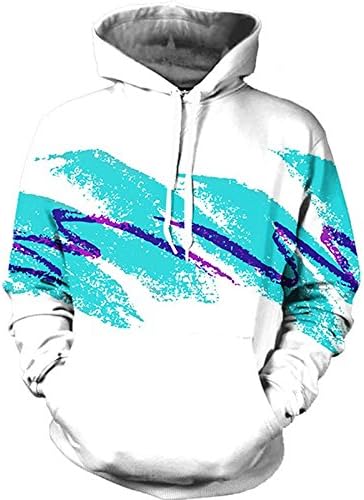 TOPDCLSN Watercolor digital printing Men/women Hoodies Print Waves 3d Hooded sweatshirts Autumn Winter Fashion Hoody tops,JH0047,XXXL