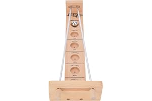 SPYMINNPOO Schießen Planeten Spiel, Hölzernes Ballspiel Rolling Game Kinder Erwachsenes Puzzle Balance Desktop Holz Schießen Spielzeug