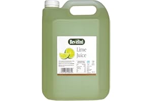 GENERC Bevelini Mediterannean 100% Pure Lime Juice, 4L (Large, Catering Size) – Made from Fresh Mediterranean Limes. Perfect for Tacos, Drinks, Sauces, Salad Dressings, Cleaning Meat + More