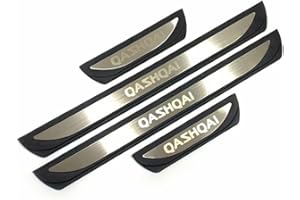KAnduo Compatibile con Auto Acciaio Inossidabile Protezione per Battitacco per Nissan Qashqai J12 2021 2022 2023 2024,A