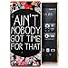 Produktbild Zanasta Designs Schutzhülle Sony Xperia Z5 Premium Hülle Silikon Case Cover Slim Silikonhülle Motiv Nobody Got Time