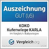 KOKO- Kufenwiege | „KARLA“ | Komplett | Buche | weiss | Designwahl - 5
