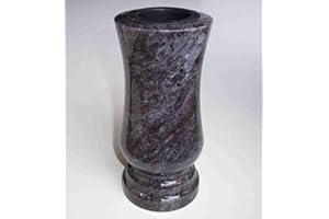 Vase funéraire designgrab - Classique - Taille moyenne - En granit - Orion Blue, Coromandel, Bahama Blue - Décoration de pierre tombale