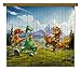 Produktbild AG Design FCSXL 4324 Disney The Good Dinosaur Arlo und Spot, Kinderzimmer Gardine/Vorhang, 2 Teile, Stoff, mehrfarbig, 180 x 160 cm