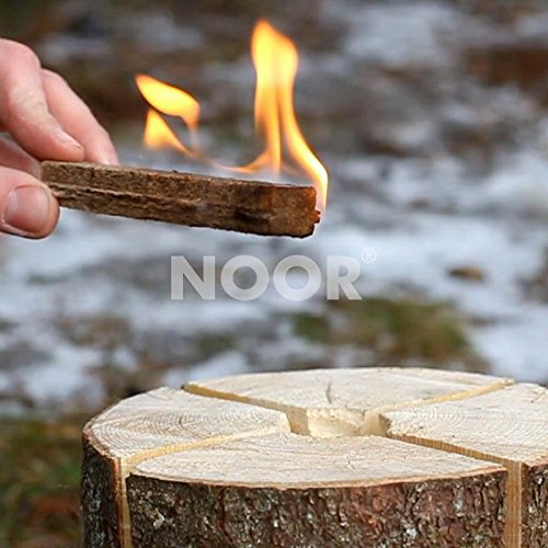 NOOR Schwedenfeuer Schwedenfackel Höhe 25 cm Durcmesser 17-24 cm Flammender Outdoor-Spass bis zu 4 Stunden - 3