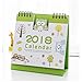 Produktbild Wandkalender,Hunpta 2018 Niedlichen Cartoon Tier Schreibtisch Desktop Kalender Flip Stand Tisch Büro Planer (C)