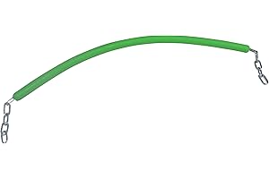 GENERIC Rubber Coated Stable Stall Chain (Choice of Colour Plain End Horse Stable Door Guard) (Green)