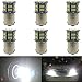 Produktbild 6er Pack 1156 7506 1141 1003 1073 Extrem helles Weiß 800Lum LED-Licht 10-30V-DC, 3014 54 SMD Ersatz für Innenraum RV Camper Beleuchtung Blinker Lampen Schwanz Bremsen Glühbirnen