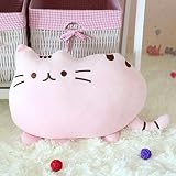 Weichem Plüsch Süße Katze Form Kissen kissenpolster Sofa Spielzeug Wohnkultur 5 Farbe (Pink) - 6