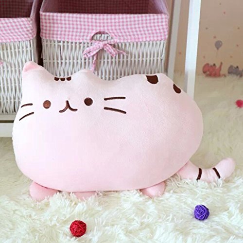 Weichem Plüsch Süße Katze Form Kissen kissenpolster Sofa Spielzeug Wohnkultur 5 Farbe (Pink) - 6