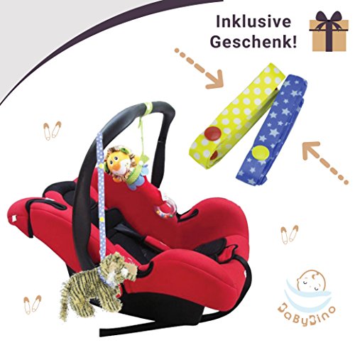 BabyBino 2 in 1 Baby Ring Sling & Tragetuch , Tragehilfe für Baby Babytragetuch für Früh & Neugeborene in Premiumqualität inklusive Trageanleitung & Geschenkverpackung + Gratis Geschenk - 9