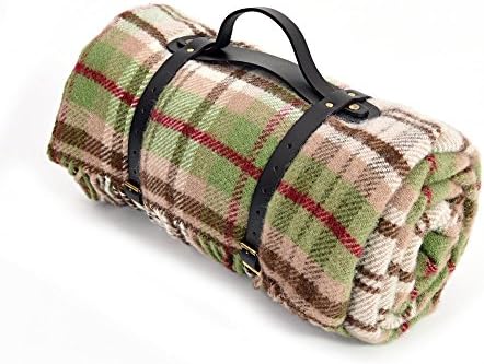 Tweedmill Polo Picnic Rug with Waterproof Backing &amp; Leather Straps - Cottage Rural