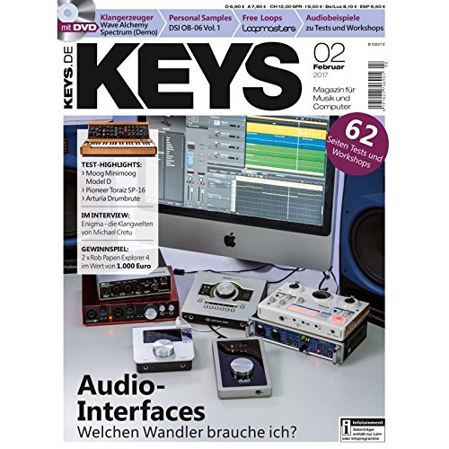 Preisvergleich Produktbild Keys 2 2017 mit DVD - Audio Interfaces - Personal Samples - Free Loops - Audiobeispiele
