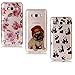 Produktbild Samsung Galaxy J5 2016 Hülle Silikon, LuckyW 3X TPU Rose Hund Panda Hülle für Samsung Galaxy J5 (2016) SM-J510F Soft Silikon Glitter Tasche Transparent Clear Klar Durchsichtig Ultra Slim Thin Dünne Schutzhülle Weiche Flexibel Kratzfeste Scratch-Resistant Stoßfest Shockproof Etui Bumper Case
