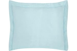 EUROFIRANY Set Copripiumino Fai Da Te in Cotone Tinta Unita - Federa per Cuscino Inclusa (Celeste, 1 Federa 70 x 90 cm)