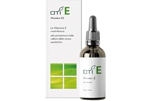 Vitamina E - Integratore Alimentare Naturale OTI a Base di Vitamina E - con Olio di Semi di Girasole e Vitamina K - Formato in Gocce da 50 ml. - Made in Italy
