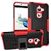 Produktbild Nadakin LETV LeEco Le 2/Le S3/Le 2 Pro Hülle Schutzhülle Hybrid Rugged Phone Case Stoßfest Handys Schutz Cover mit eingebautem Kickstand Shockproof für LETV LeEco Le 2/Le S3/Le 2 Pro (Rot)