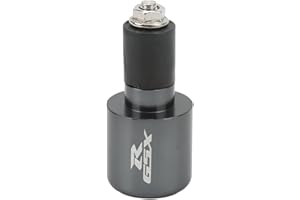 AYNEFY Motorcycle Handlebar Grips Bar End Plug, Handle Bar Grips Plugs Caps Motorcycle Bar Ends Hand Grip Cap Handle Anti Vibration Racing Plugs Slider Replacement for GSXR600 2001‑2014 Black